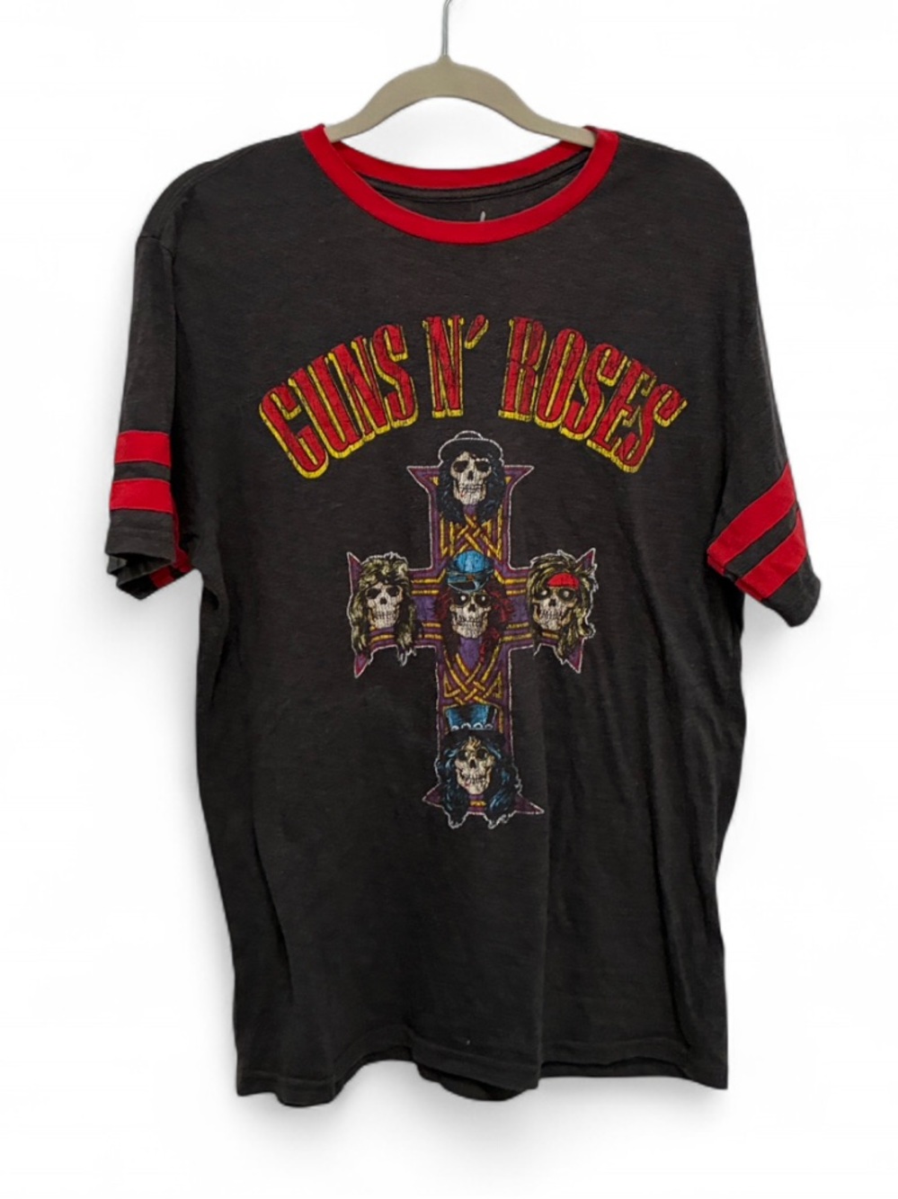 Bravado Guns N Roses Dark Gray Short Sleeve Band Tee Shirt